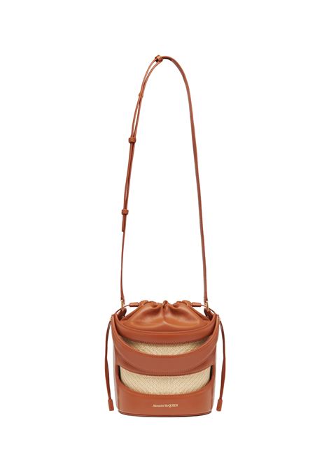ALEXANDER MCQUEEN Borsa A Secchiello The Rise in Tan/Naturale - ALEXANDER MCQUEEN Spedizione Gratuita