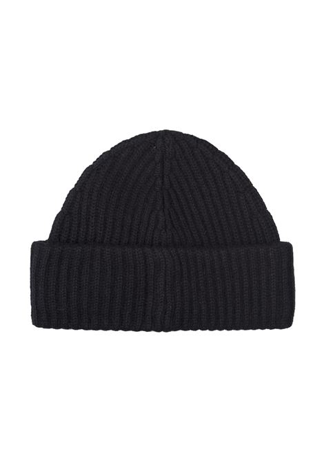 RALPH LAUREN Berretto Nero In Lana e Cashmere Con Pony Ricamato - RALPH LAUREN Fino Al -60%