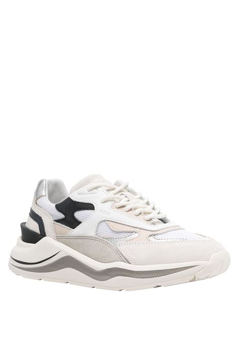 D.A.T.E. Sneakers Fuga Dragon Bianche-Argento - D.A.T.E Sottocosto