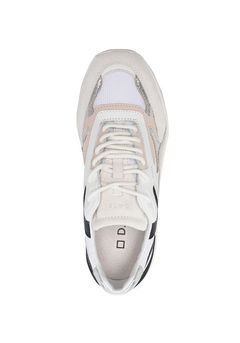 D.A.T.E. Sneakers Fuga Dragon Bianche-Argento - D.A.T.E Sottocosto