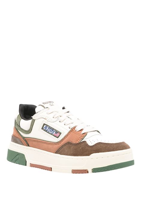 AUTRY Sneakers CLC Low In Suede e Nabuk Ebano e Verde Militare - AUTRY Convenienza