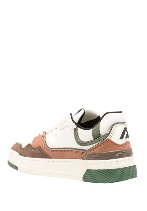 AUTRY Sneakers CLC Low In Suede e Nabuk Ebano e Verde Militare - AUTRY Convenienza