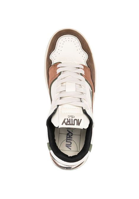 AUTRY Sneakers CLC Low In Suede e Nabuk Ebano e Verde Militare - AUTRY Convenienza