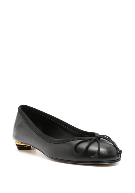 ALEXANDER MCQUEEN Ballerine Armadillo In Nero Oro e Argento - ALEXANDER MCQUEEN Presa