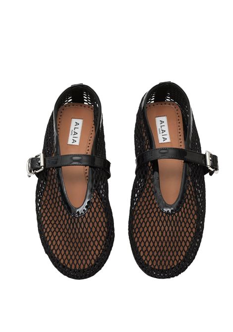 ALAIA Ballerine In Rete Nera - ALAIA 2025