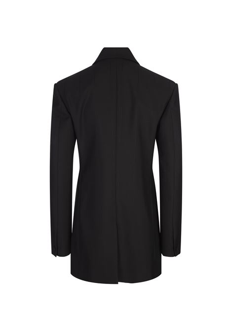 GIVENCHY Blazer In Lana Nera Con Righe In Lurex - GIVENCHY In Linea
