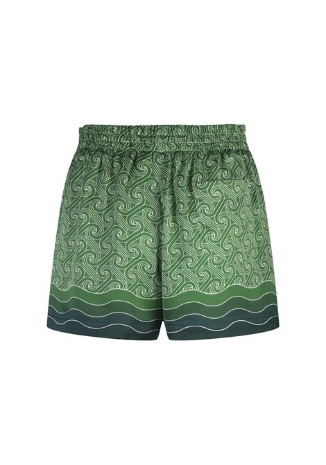 CASABLANCA Shorts In Seta Column Monogram - CASABLANCA Fino Al -60%