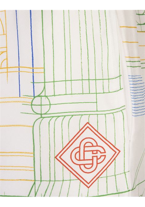 CASABLANCA Shorts In Seta Tennis Play in Progress - CASABLANCA Shopping Online