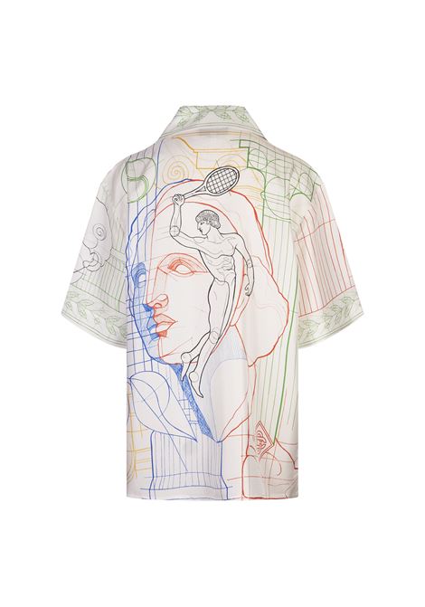 CASABLANCA Camicia In Seta Tennis Play in Progress - CASABLANCA Hotsell