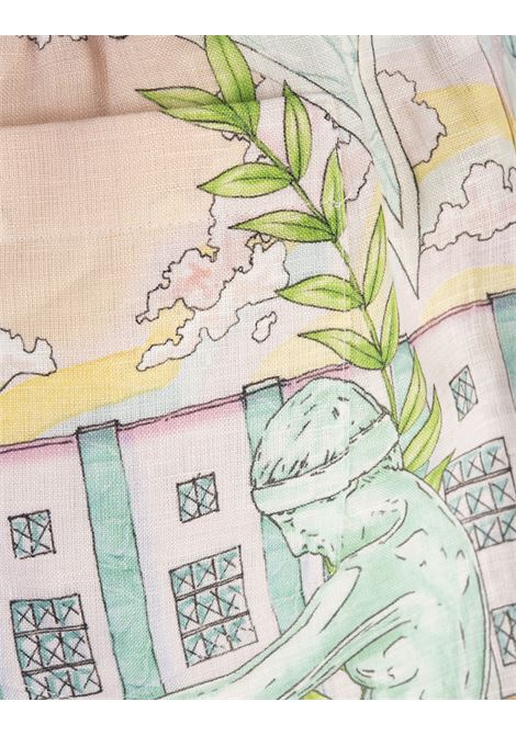 CASABLANCA Shorts In Lino Vase - CASABLANCA Sottocosto
