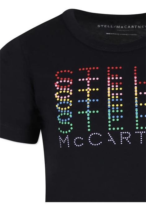 STELLA MCCARTNEY KIDS T-Shirt Nera Con Logo Grafico Multicolore - STELLA MCCARTNEY KIDS Hotsell