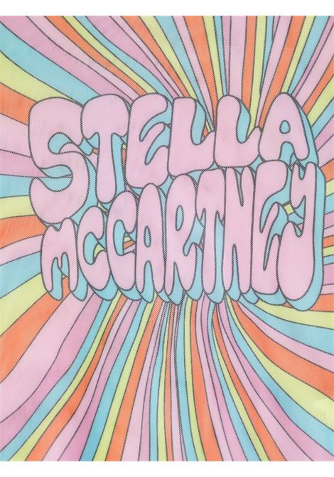 STELLA MCCARTNEY KIDS Top in Rete Multicolore con Grafica Stella - STELLA MCCARTNEY KIDS Vendita Calda