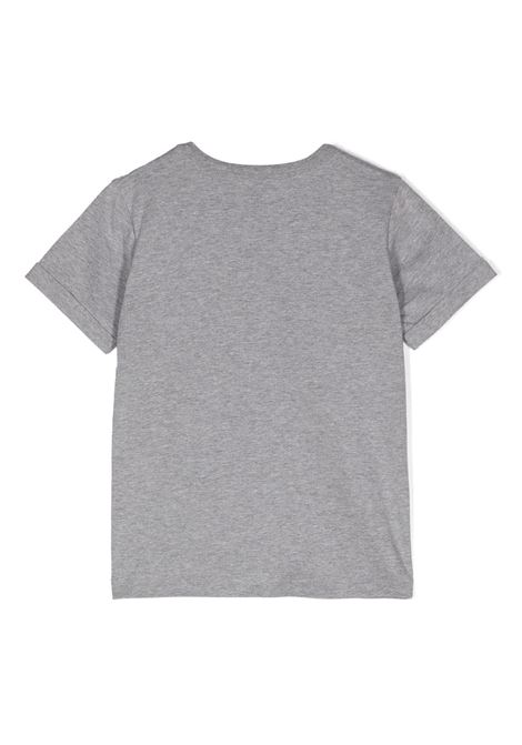 STELLA MCCARTNEY KIDS T-Shirt Grigia con Frange e Grafica Stella - STELLA MCCARTNEY KIDS Vendita Economica