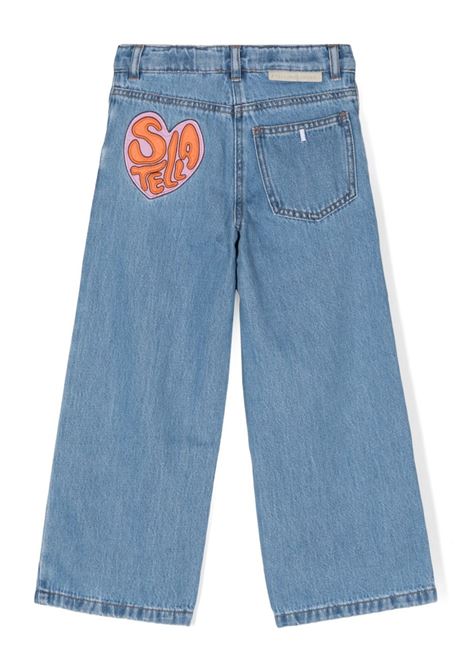 STELLA MCCARTNEY KIDS Jeans in Denim con Lavaggio Vintage e Gamba Dritta - STELLA MCCARTNEY KIDS Negozio