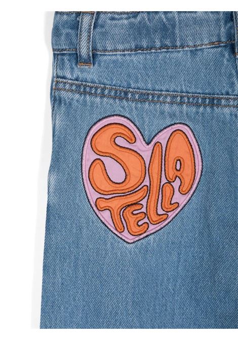 STELLA MCCARTNEY KIDS Jeans in Denim con Lavaggio Vintage e Gamba Dritta - STELLA MCCARTNEY KIDS Negozio