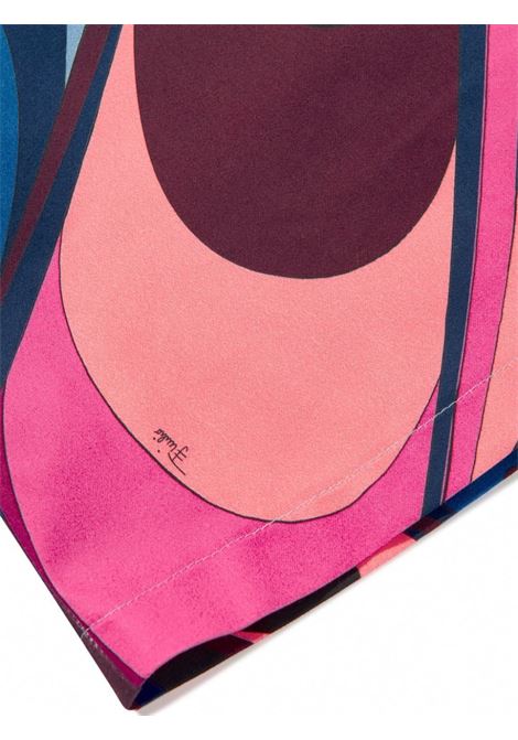 EMILIO PUCCI JUNIOR Abito a Maniche Lungo Con Stampa Onde - EMILIO PUCCI JUNIOR 2025