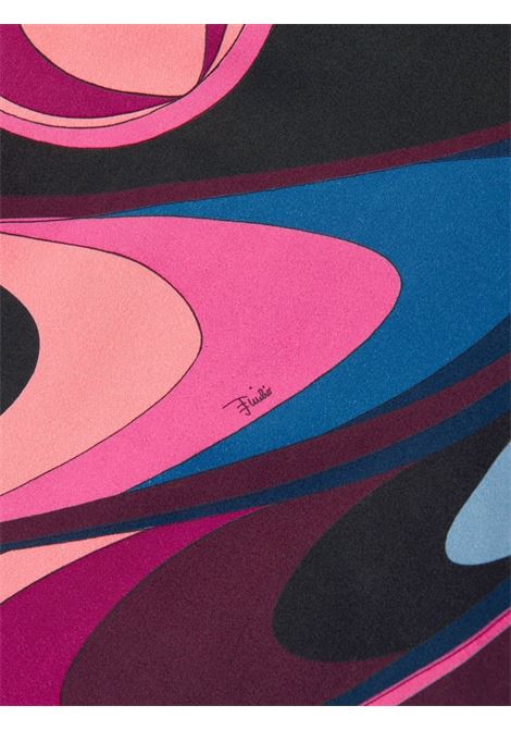 EMILIO PUCCI JUNIOR Abito a Maniche Lungo Con Stampa Onde - EMILIO PUCCI JUNIOR 2025