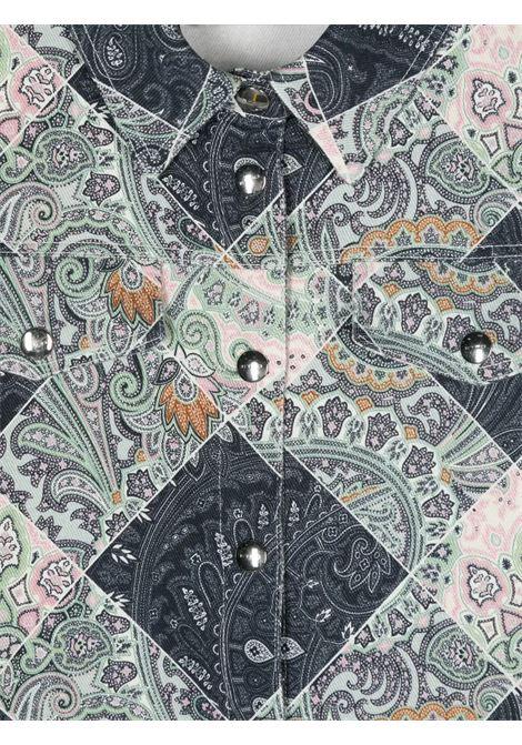ETRO KIDS Giacca In Denim Paisley Blu Navy - ETRO KIDS In Linea