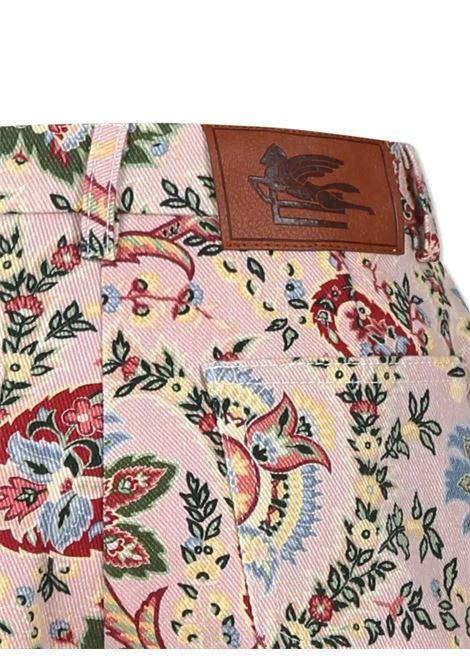 ETRO KIDS Shorts Rosa Con Motivo Paisley Floreale - ETRO KIDS Nuovo