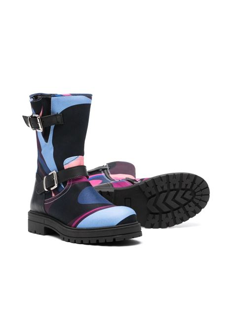 EMILIO PUCCI JUNIOR Stivali Con Stampa Onde - EMILIO PUCCI JUNIOR Pezzi Unici