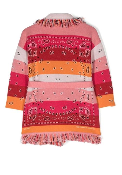 ALANUI KIDS Cardigan Bandana A Strisce Rosa e Multicolore - ALANUI KIDS Shopping Online
