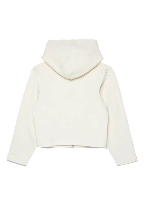 MAX&CO. KIDS Felpa Zip-Up Bianc Con Logo e Cappuccio - MAX&CO. KIDS In Vendita