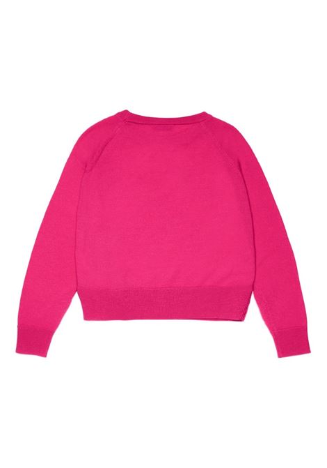 MAX&CO. KIDS Pullover In Lana Fucsia Con Cuore - MAX&CO. KIDS Vendita Calda