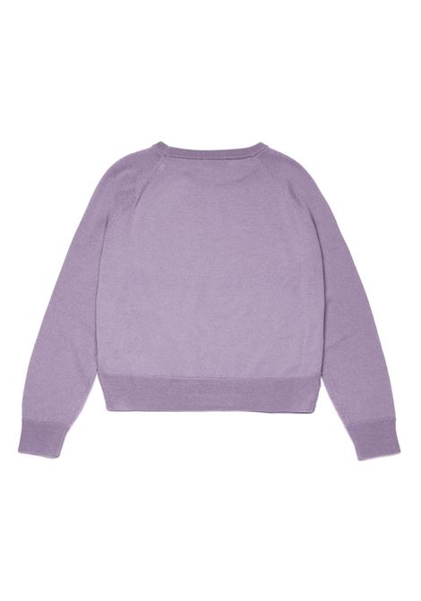 MAX&CO. KIDS Pullover In Lana Lilla Con Cuore - MAX&CO. KIDS Vendita Economica