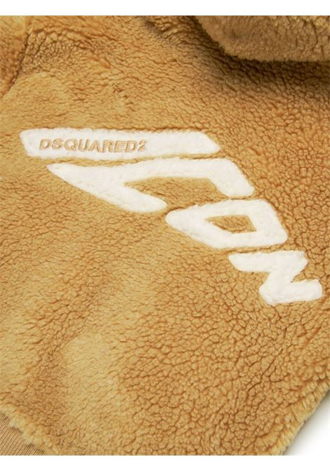 DSQUARED2 KIDS Giacca Con Cappuccio Icon In Teddy Beige - DSQUARED2 KIDS Negozio