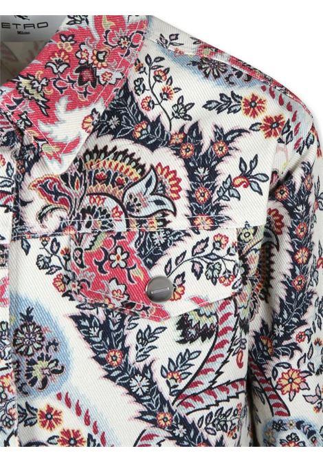 ETRO KIDS Giubbotto Outerwear Bianco Con Motivi Paisley - ETRO KIDS Promozione