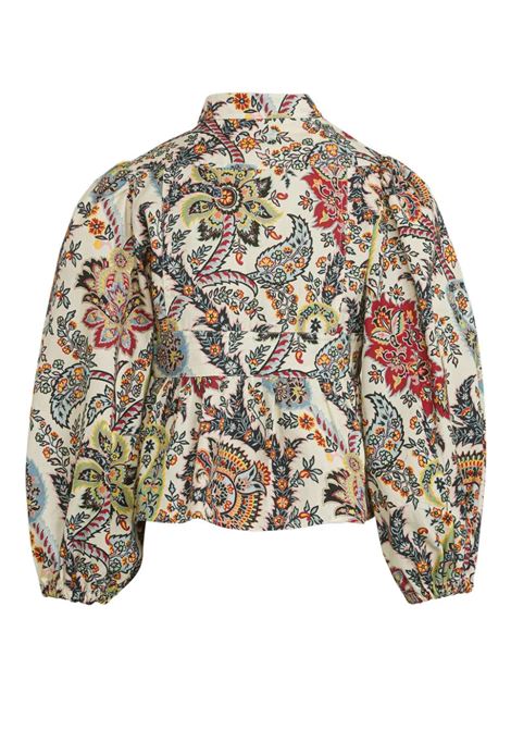 ETRO KIDS Blusa Bianca Con Motivo Paisley Multicolor - ETRO KIDS Spedizione Gratuita