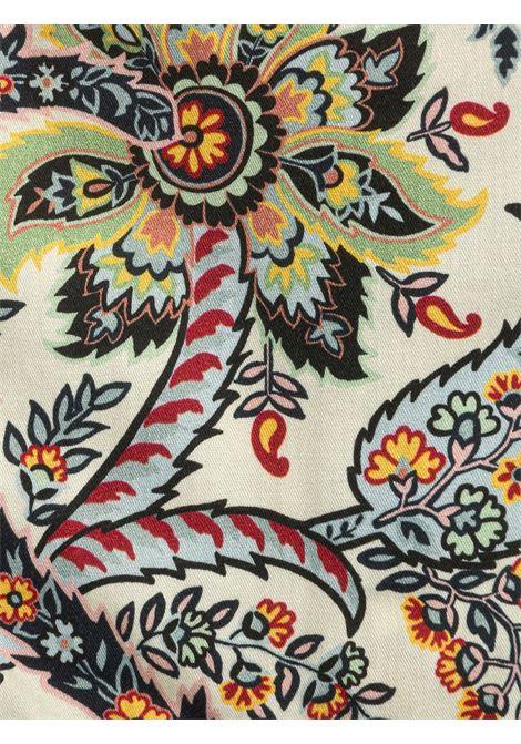 ETRO KIDS Blusa Bianca Con Motivo Paisley Multicolor - ETRO KIDS Spedizione Gratuita