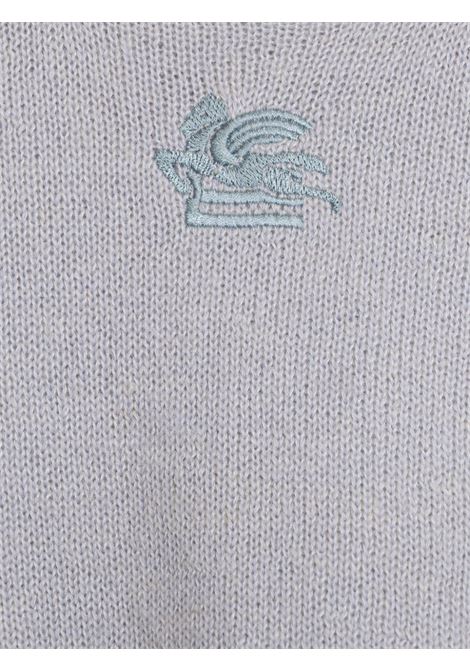 ETRO KIDS Maglione In Lana Azzurra Con Logo - ETRO KIDS 2025