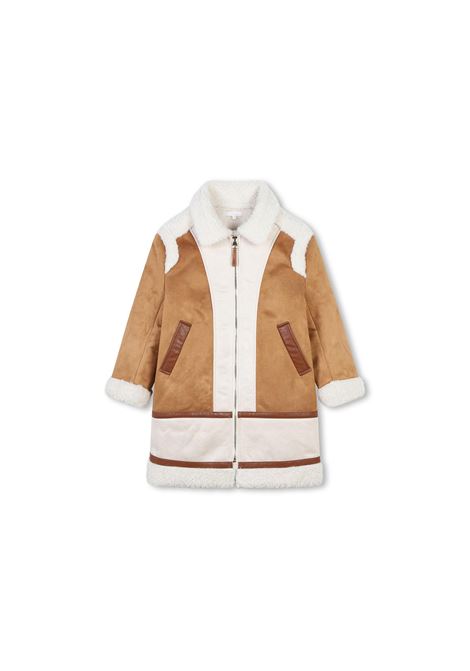 CHLOÉ KIDS Cappotto Bicolore Con Effetto Shearling - CHLOÉ KIDS Negozi Online