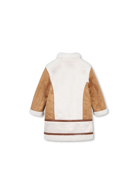 CHLOÉ KIDS Cappotto Bicolore Con Effetto Shearling - CHLOÉ KIDS Negozi Online