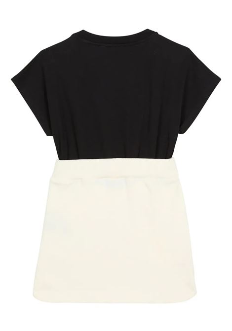 BALMAIN KIDS Abito Bianco e Nero Con Logo e Bottoni - BALMAIN KIDS Prezzo Ridotto