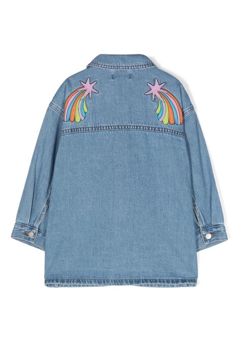 STELLA MCCARTNEY KIDS Camicia in Denim con Grafica Stella - STELLA MCCARTNEY KIDS Sottocosto