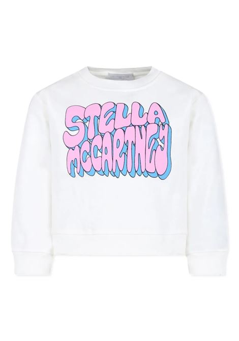 STELLA MCCARTNEY KIDS Felpa Grafica Stella Bianca - STELLA MCCARTNEY KIDS Convenienza