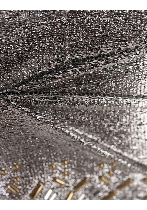 RABANNE Top Crop In Lame' Argento Con Borchie - RABANNE In Vendita
