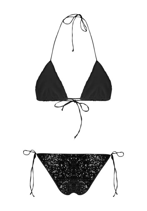 OSEREE Microkini Di Paillettes Nero - OSEREE Moda