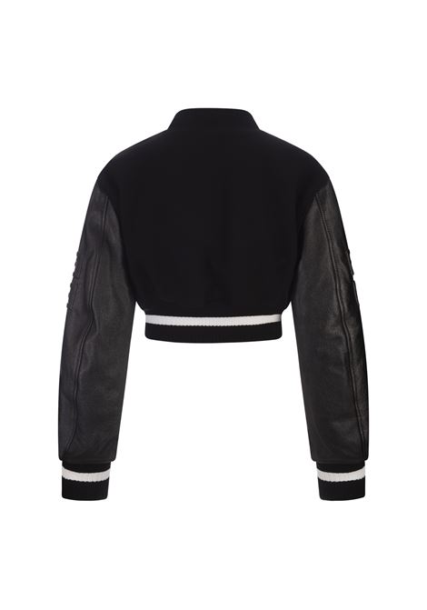GIVENCHY Bomber Corto GIVENCHY Nero In Lana e Pelle - GIVENCHY Shopping online