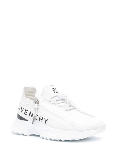 GIVENCHY Sneakers Da Running Spectre In Pelle Bianca Con Zip - GIVENCHY Offerta esclusiva
