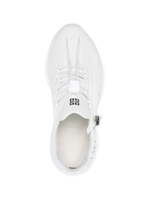 GIVENCHY Sneakers Da Running Spectre In Pelle Bianca Con Zip - GIVENCHY Offerta esclusiva