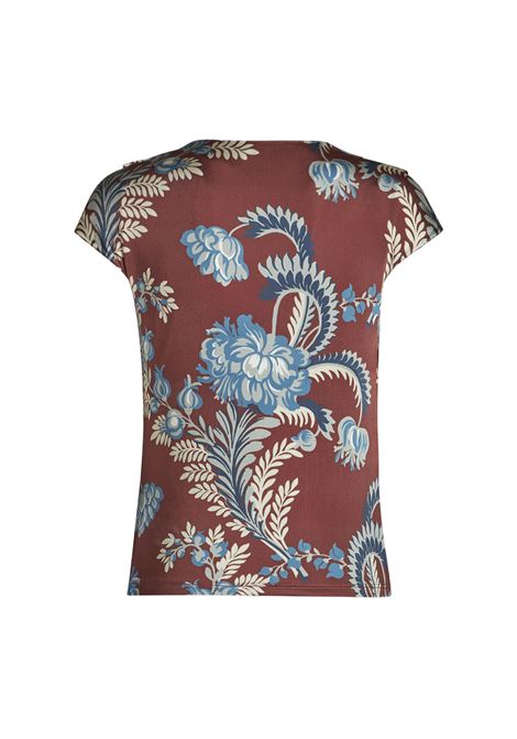 ETRO Top In Jersey Stampato Bordeaux - ETRO Latest fashion