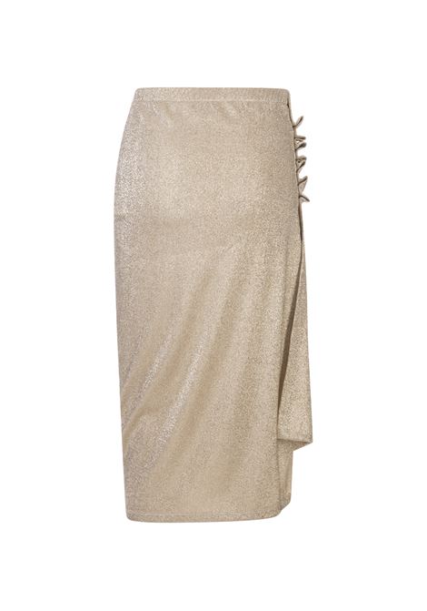 RABANNE Gonna Midi In Lurex Dorato - RABANNE Prezzo basso