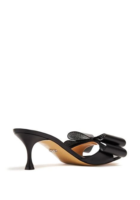 MACH & MACH Mules 65 Con Fiocco In Nappa Nera - MACH & MACH Super sconto