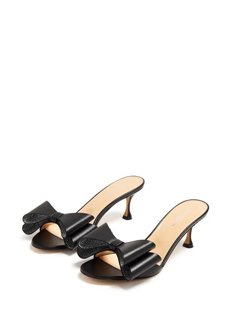MACH & MACH Mules 65 Con Fiocco In Nappa Nera - MACH & MACH Super sconto