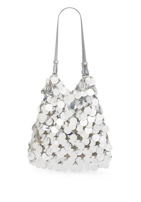 RABANNE Borsa Grande Sparkle Discs In Argento - RABANNE In vendita