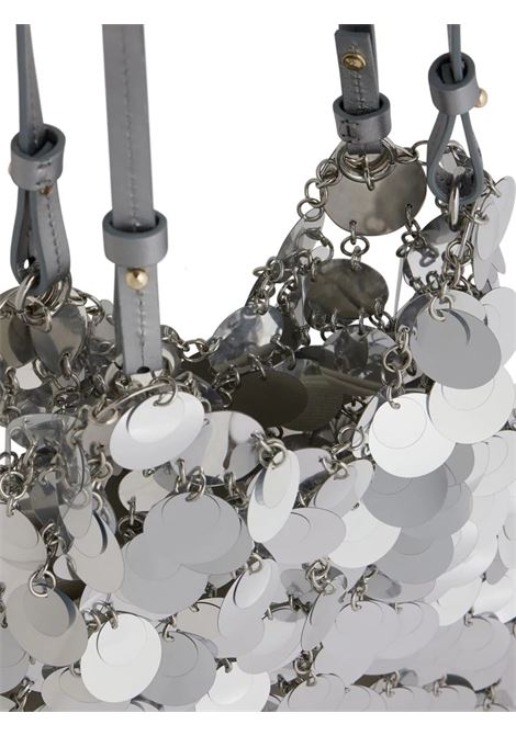 RABANNE Borsa Grande Sparkle Discs In Argento - RABANNE In vendita