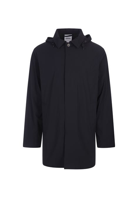 ASPESI Impermeabile In Nylon Stretch Blu Navy - ASPESI Sconti questo mese